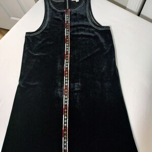 Anthropologie THML Velvet Sleeveless Shift Dress Size SM